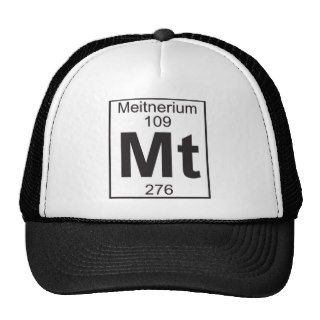 Element 109   mt (meitnerium) mesh hat
