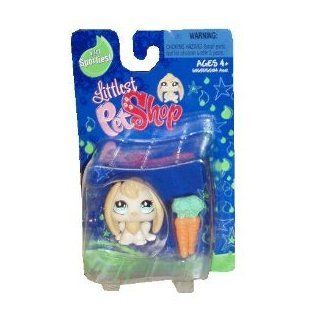 Littlest Pet Shop Single Tan and White Bunny with Carrots # 717 Toys & Games
