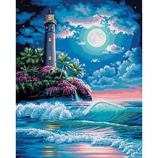 Dimensions Paint By Number Kit, 16 x 20, Lighthouse In The Moonlight  Make More Happen at