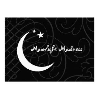 Moonlight Madness Adult Halloween Party Invite