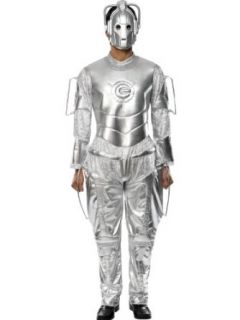 Dr. Who Cyberman Costume Adult One Size Fits Most: Clothing