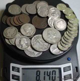 Half Pound Old Obsolete US Coins Mostly 90 US Silver No Wheat Cents Free Scale: Everything Else