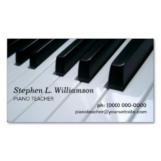 Piano Teacher Business Cards