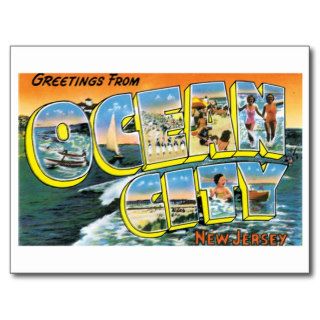 Vintage Ocean City, NJ Postcard