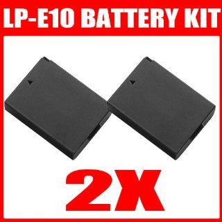 Must Have Accessories Kit For Canon EOS Rebel T3 1100D Digital Camera Includes Extended Replacement LP E10 Battery (2Pack)  Camera & Photo