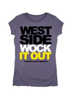 Jabbawockeez Womens West Side t shirt in Purple XL: Music Fan T Shirts: Clothing