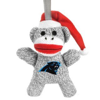 Carolina Panthers NFL Plush Sock Monkey Ornament : Sports Fan Hanging Ornaments : Sports & Outdoors