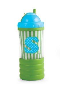 Mud Pie Initial Baby Boy Blue Initial Sip N' Munch, Letter S  Baby Food Storage Containers  Baby