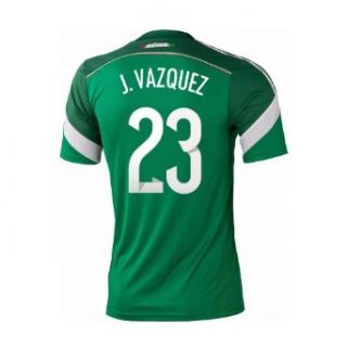 Adidas J. VAZQUEZ #23 Mexico Home Jersey World Cup 2014: Sports & Outdoors
