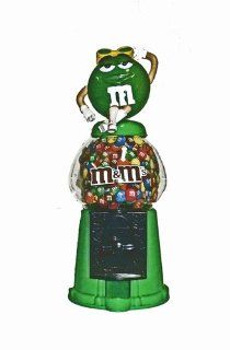 M&M's Green Candy Dispenser gumball machine style Bank: Toys & Games