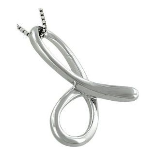 Tiffany Inspired Sterling Silver Script "d" Pendant: Jewelry