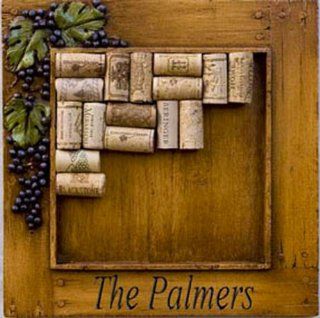 Wine Cork Collector Frame, Personalized with Your Name, Made in the USA: Kitchen & Dining