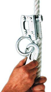 Miller by Honeywell 8174RLS/2FTWH Manual Rope Grabs with 2 Feet Rope Lanyard and Locking Snap Hook, White   Fall Arrest Safety Clips  