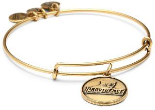 Alex and Ani "Collegiate" Providence College Logo Expandable Rafaelian Gold Finish Wire Bangle Bracelet: Jewelry