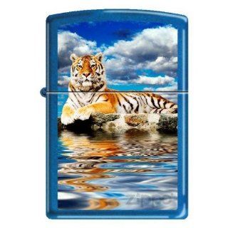 Zippo Tiger Near Water Blue Lighter, 6288: Sports & Outdoors