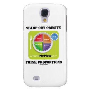 Stamp Out Obesity Think Proportions (MyPlate) Samsung Galaxy S4 Cover