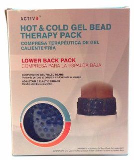 Activ8 Hot and Cold Gel Bead Therapy Pack Lower Back Pack Conforming Gel Filled Beads for Reduced Swelling or Bruising (1 Each): Health & Personal Care