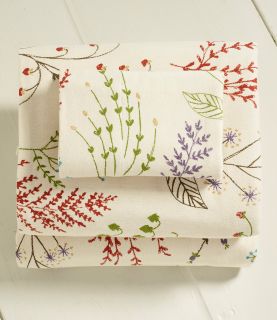 Botanical Floral Flannel Sheet Set