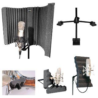 Auralex MudGuard EX Vocal Isolator Expander Kit: Musical Instruments