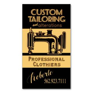 Sewing: Tailor, Dressmaker, Designer, Seamstress Business Card Templates