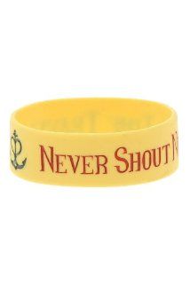 Never Shout Never Time Travel Rubber Bracelet: Jewelry