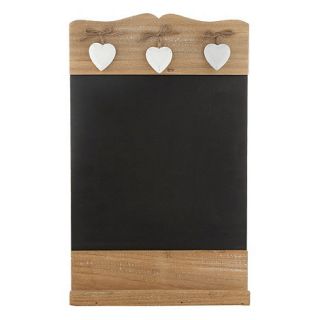 Sass & Belle Brown wooden heart chalkboard