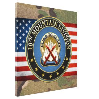 [150] 10th Mountain Division [10th MD] DUI Gallery Wrapped Canvas