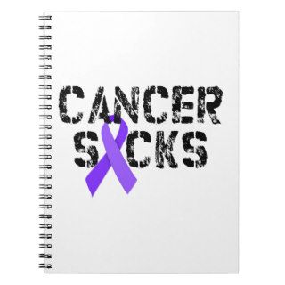 Cancer Sucks   Hodgkin's Lymphoma Cancer Ribbon Notebook