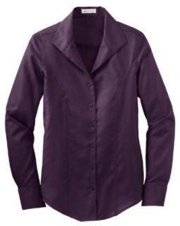 Premium   Ladies Herringbone Non Iron Button Down Shirt at  Womens Clothing store: Fashion T Shirts