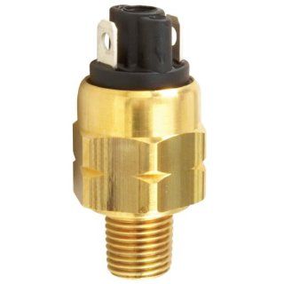 Gems Sensors 210077 Kapton Diaphragm OEM Subminiature Pressure Switch with Brass Fitting, 100VA, 50 150 psi Pressure, 1/4" NPT Male, SPST/Normally Open Circuit: Industrial Flow Switches: Industrial & Scientific