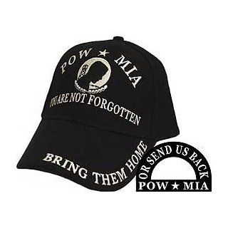 POW*MIA Not Forgotten Embroidered Cap: Clothing