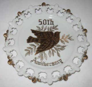 50th Anniversary Plate by Norcrest Fine China : Platters : Everything Else