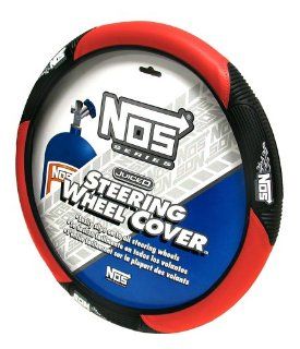 Red NOS Series Steering Wheel Cover: Automotive