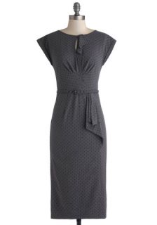 Stop Staring Once and For All Dress in Charcoal  Mod Retro Vintage Dresses