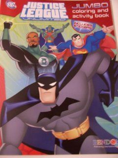 DC Comics Justice League Unlimited Jumbo Coloring & Activity Book with Over 30 Stickers ~ Batman, Superman, Green Lantern & Martian Manhunter Cover: Toys & Games