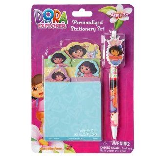 Dora the Explorer Personalized Stationery Set Includes Four Notepads and Pen!: Toys & Games