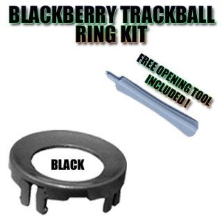 Replacement Color Blackberry Trackball Ring (Black) and Phone Opening Tools for Blackberry Curve Pearl 8100 8110 8120 8130 8220 8230 8300 8310 8320 8330 8800 8820 8830: Electronics