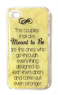 Meant to Be Couple iPhone Case   "The couples who are meant to be are the ones who go through everything designed to tear them apart and come out even stronger": Cell Phones & Accessories