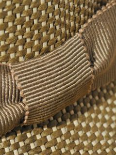 Tonal weave straw fedora  Anthony Peto