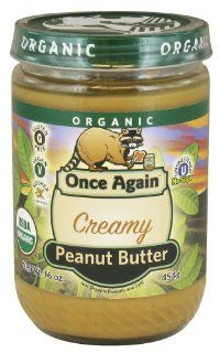 Once Again, 100% Organic Smooth Peanut Butter, 12/16 Oz : Grocery & Gourmet Food