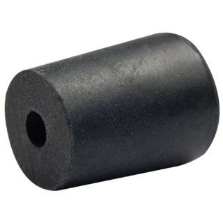 Plasticoid R6220 14 Black Rubber One Hole Stopper, 90mm Top Diameter, 75mm Bottom Diameter, 14 Size, 25mm Length: Science Lab Rubber Stoppers: Industrial & Scientific