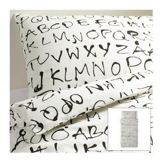 Beautiful Alphabets Duvet Cover and Pillowcase Eivor Ord Twin size Made by Ikea : Duvet Cover Sets : Everything Else