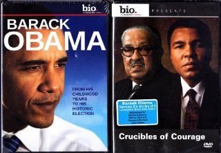 Barack Obama Biography and Biography of Muhammad Ali , Thurgood Marshall, Jesse Owens & Others Narrated By Barack Obama   Crucibles of Courage : Courageous Black Americans 2 Pack Collection: Movies & TV