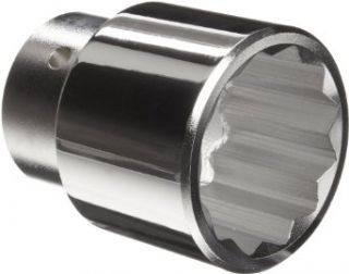 Martin X1252 Forged Alloy Steel 1 5/8" Type III Opening 1" Power Impact Square Drive Socket, 12 Points Standard, 2 11/16" Overall Length, Chrome Finish: Industrial & Scientific