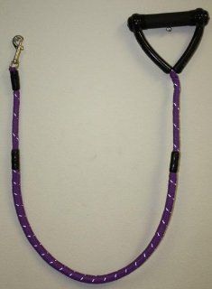 Standard Leash with internal, high quality, stretchable shock cord   quick hook snap, rigid lightweight handle with cushion grip   Marine quality, will look nice for many years   48 inch overall length   stretches 8 10 inches under full stress   Purple : P