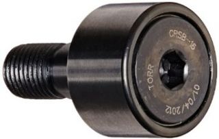 Koyo CRSB 16 Track Roller, Standard Stud, Sealed/Hex Hole, Inch, Steel, 1" Roller Diameter, 0.625" Roller Width, 1" Stud Length, 7/16" Thread Size, 1 21/32" Overall Length, 0.438" Stud Diameter Cam Follower Bearings Industri
