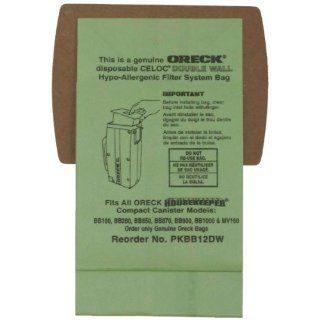 Oreck Commercial PKBB12DW Super Compact Canister Advanced Filtration Disposable Bags (Pack of 12): Household Vacuum Bags Canister: Industrial & Scientific