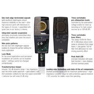 AKG Pro Audio C414 XLII Vocal Condenser Microphone, Multipattern: Musical Instruments