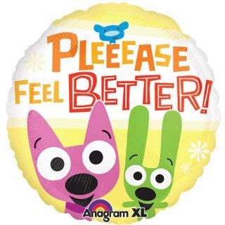 Hoops and Yoyo Please Feel Better 18" Mylar Balloon: Health & Personal Care