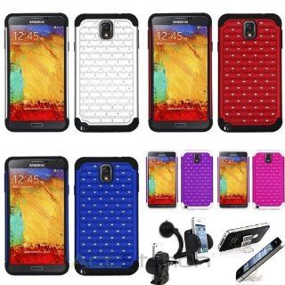 NEW YEAR !!! Bargain 2014 deal Color Hard Bling Case+Car Mount+Mini Holder For Samsung Galaxy Note 3 N900V PlEASE CHOOSE 1 COLOR: Cell Phones & Accessories
